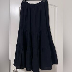 Sonoma Black Tiered Maxi Skirt for Work